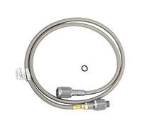 EVTSCAN Manguera de Gas Resistencia a Altas temperaturas Flexible - Manguera adaptadora de propano de Acero Inoxidable para Acampar al Aire Libre