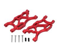EVTSCAN Metal Aluminio Aleado Trasero Trasero Inferior diseño de Brazo Resistente ángulo de amortiguadores Ajustables ángulo Ligero 1 par para arrma 1/7 infracción 6s (Red)
