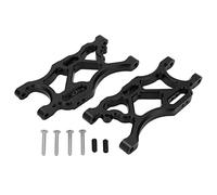 EVTSCAN Metal Aluminio Aleado Trasero Trasero Inferior diseño de Brazo Resistente ángulo de amortiguadores Ajustables ángulo Ligero 1 par para arrma 1/7 infracción 6s (Black)