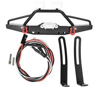 EVTSCAN Metal Bumper LED LED Accesorio Anti-colision Bar Axial SCX10 II 4 Red Premium Winch potenciador