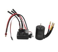 EVTSCAN Motor sin escobillas 3650 de 60 A, Controlador de Velocidad eléctrico ESC sin escobillas, Motor de Alto par para Coche RC 1/10 (3900KV)