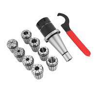 EVTSCAN NT40-ER32 Soporte de portabrocas de fresado CNC, abrazadera de trabajo de fresado + 8 pinzas ER32, 10 unidades/juego