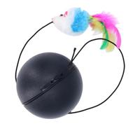 EVTSCAN Pelota eléctrica Inteligente para Gatos, Juguetes interactivos, Pelotas rodantes, Actividades Divertidas, Material portátil para Gatitos. (Black)