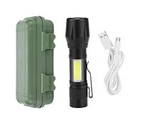 EVTSCAN Portátil Ligero USB Recargable Linterna LED Lámpara COB Antorcha Flash