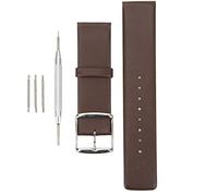 EVTSCAN Reemplazo de la pulsera de lanzamiento rápido de la banda de cuero para GT 2 Gear 46 Brown Unisex (20mm Silver Buckle)