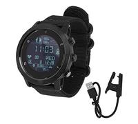 EVTSCAN Reloj Elegante de la Aptitud con GPS Que Sigue la supervisión del Ritmo cardíaco para los Deportes al Aire (Negra)