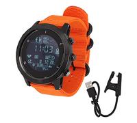 EVTSCAN Reloj Elegante de la Aptitud con GPS Que Sigue la supervisión del Ritmo cardíaco para los Deportes al Aire (Naranja)