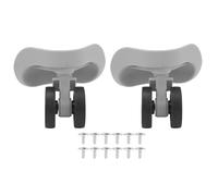 EVTSCAN Ruedas universales para Equipaje, Caucho ABS Resistente, rodamiento silencioso, liviano, absorción de Impactos, Resistente al Desgaste, fácil instalación, Oro Rosa (Light Grey)