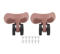 EVTSCAN Ruedas universales para Equipaje, Caucho ABS Resistente, rodamiento silencioso, liviano, absorción de Impactos, Resistente al Desgaste, fácil instalación, Oro Rosa (Rose Gold)