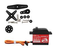 EVTSCAN Servo Digital de Engranajes metálicos de Alto par de 26 kg para Robot RC de 1/8 y 1/10, Coche, Barco y Oruga. (RB0126MG-W Waterproof)