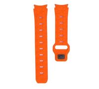 EVTSCAN Silicone Football Texture Watch Band Band de pulsera Dual Color para Galaxy Watch 6 5 4 Sport (Naranja)