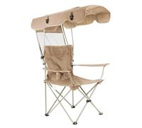 EVTSCAN Silla Plegable portátil Dosel Tono Playa césped Actividades al Aire Libre Almohadillas Antideslizantes de pie Oscuro Caqui de Color Verde Oscuro (Khaki)