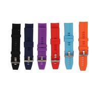 EVTSCAN Smart Watch Bands Silicone Straps de reemplazo de liberación rápida 6pcs GT2 GT3 Aplicación de ancho (Rojo púrpura azul oscuro azul naranja negro)