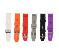 EVTSCAN Smart Watch Bands Silicone Straps de reemplazo de liberación rápida 6pcs GT2 GT3 Aplicación de ancho (Naranja de color púrpura rojo gris blanco negro)