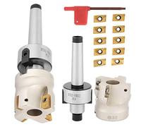 EVTSCAN-soporte de molino de extremo de 90 °, cortador de fresado facial Indexable de 3 pulgadas, Kit de 10 insertos de carburo, para fresado, perforación, ranurado y perfilado, para metalurgia CNC