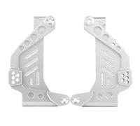 EVTSCAN Soporte de Parachoques de aleación de Aluminio Soporte de suspensión Frontal RC Accesorio de automóvil Negro Red Plateado para Axial SCX10 III AX103007 RC Car (Silver)