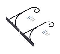 EVTSCAN Soporte de pared de gancho estilo europeo de hierro forjado linterna flower macizo de flores pared canasta de colgantes