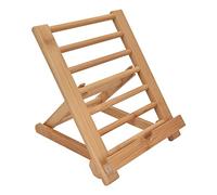 EVTSCAN Soporte para Tableta de Bambú - Soporte Universal para Tableta de Escritorio Plegable de Múltiples Ángulos para Agenda Telefónica de 4 a 13 Pulgadas con Puntaje de Música