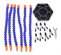 EVTSCAN última mano de ayuda para soldadura, 6 brazos flexibles para soldadura de tercera mano soporte de soporte PC_B que ayuda a abrazadera herramienta de ayuda para soldadura