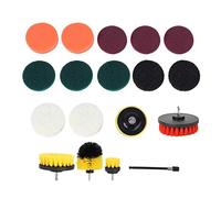 EVTSCAN Último juego de cepillos de taladro eléctrico de 18 piezas, multifunción, limpiador eléctrico, accesorios de fregadora, suministros de limpieza para el hogar, adecuados para limpiar bañera, le