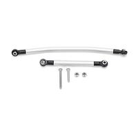 EVTSCAN Varilla de Enlace de dirección de aleación de Aluminio Kit de Varilla de dirección de Metal SCX10 para Axial 90046 90047 RC Car (Silver)