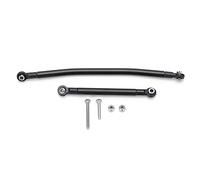 EVTSCAN Varilla de Enlace de dirección de aleación de Aluminio Kit de Varilla de dirección de Metal SCX10 para Axial 90046 90047 RC Car (Black)