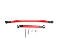 EVTSCAN Varilla de Enlace de dirección de aleación de Aluminio Kit de Varilla de dirección de Metal SCX10 para Axial 90046 90047 RC Car (Red)