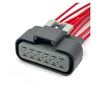 EVURU 12 Pin Delphi 2,8mm Auto eléctrico Impermeable Conector Hembra arnés de cableado con Cable 15326910