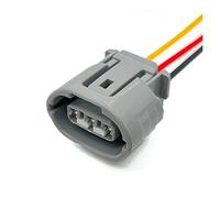 EVURU 3 Pines Coche 090 TS alternador Faro Enchufe eléctrico Impermeable Conector arnés de cableado 6189-0443 Compatible con Toy~ta Lex~s 6189-0443