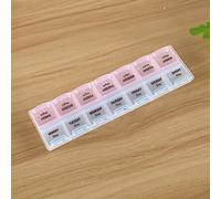 EVURU 7 Days Daily Pill Box for Medicine French Holder Drug Case Weekly Pill Organizer Tablet Container Waterproof Secret Compartments
