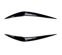 EVURU Cejas de Faro, Ajuste for BMW Serie 1 F20 F21 L & R ABS Brillo Mal Faro Cejas párpado 116 118 120 125 M135i M140i Facelift 2015-2019 Pegatinas 3D (Color : Gloss Black)
