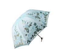 EVURU Paraguas de flores con cordones mujer, sombrilla de verano, sombrilla plegable para jardín, portátil, para mujer, hermosa playa, Paraplu, equipo de lluvia