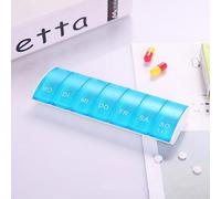 EVURU Weekly 7 Days Pill Box 28 Compartments Pill Organizer Plastic Medicine Storage Moisture proof Medicine Box for Home Travel