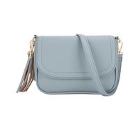 EVVE Bolsos cruzados para mujer - Estilo monedero con solapa, Azul/Patchwork