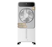 EVVO AC950 Climatizador Evaporativo y Enfriador de Aire Portátil - Aire Frío Sin Instalación, 12 Velocidades, Función Frío con Agua y Hielo, Panel LED, Mando a Distancia, Ventilador Silencioso Torre