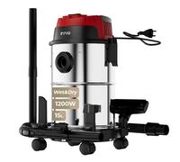 EVVO Aspirador de Sólidos y Líquidos AE82 - Aspiradora Wet & Dry 1200W, Depósito INOX 15 L, Succión 16 kPa, Filtro HEPA F7, Función Soplado, Aspiradora Potente para Hogar, Taller y Coche