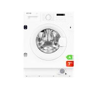 EVVO Aura 7 Lavadora Integrable 7 kg, 1350 rpm, Clase A, Motor Inverter, Tambor eProtect, 15 Programas, Inicio Diferido Blanco