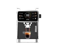 EVVO Cafetera Espresso Intensa 30S - Cafetera Automatica Bomba 20 Bares, 1350W, Inoxidable, Panel Táctil, Depósito 1.5L, Brazo Doble, Vaporizador Metalizado, Thermoblock, Cold Espresso,