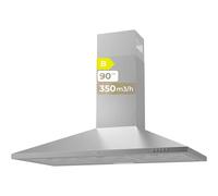 Campana extractora Evvo Home CE25 Canalizado/Recirculación 90 cm inox con filtro carbón activo