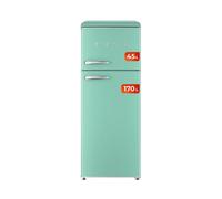 Evvo frigorífico 2 puertas, estilo retro, refrigerador 170 litros