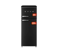 Evvo frigorífico 2 puertas, estilo retro, refrigerador 170 litros