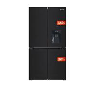 Evvo frigorífico 4 puertas f100 glass, inverter, total no frost, 321l + 169l, dispensador de agua