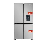 Evvo frigorífico 4 puertas f100x aqua, inverter, total no frost, 359l + 201l, dispensador de agua
