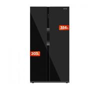 Evvo frigorífico americano f90 glass, motor inverter, glass door,