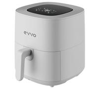 EVVO Freidora Aire Sin Aceite de 6L, 1700W, Recipiente Antiadherente, Tecnología Dual Cyclone, Multifunción, Hornea, Deshidrata, Descongela, Hasta 200º, Apagado Automático (Color Blanco)