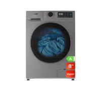 Evvo lavadora 8kg, vapor, bajo consumo, clase a, motor inverter,