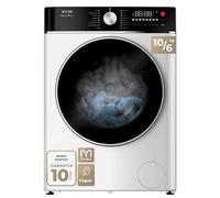 EVVO Lavadora-Secadora Nature M10/6, 10 kg lavado + 6 kg secado, 1400 rpm, Motor BLDC Inverter, Steam Wash, M-Smart One-Touch, Lavado Rápido 15', Fin diferido 24 h, Blanca