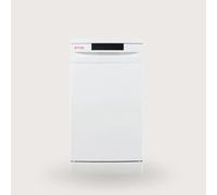 EVVO Lavavajillas 45 cm D1 Slim, 9 Cubiertos, 5 Programas, Bandeja ajustable, Panel oculto, Blanco/Inoxidable Inoxidable