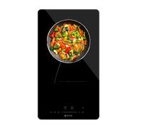 EVVO Placa Inducción 2 zonas de cocinado V31, Potencia 3.500W, 9 niveles, diámetro 18 cm, booster, táctil, indicador de calor