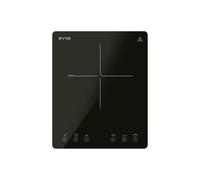 EVVO Placa Inducción Portátil V26 Trip - Vitrocerámica Inducción 2000W, Control Táctil, Pantalla Digital, Apagado Automático, Detección de Recipiente, 10 Potencias, Temporizador, Base Antideslizante